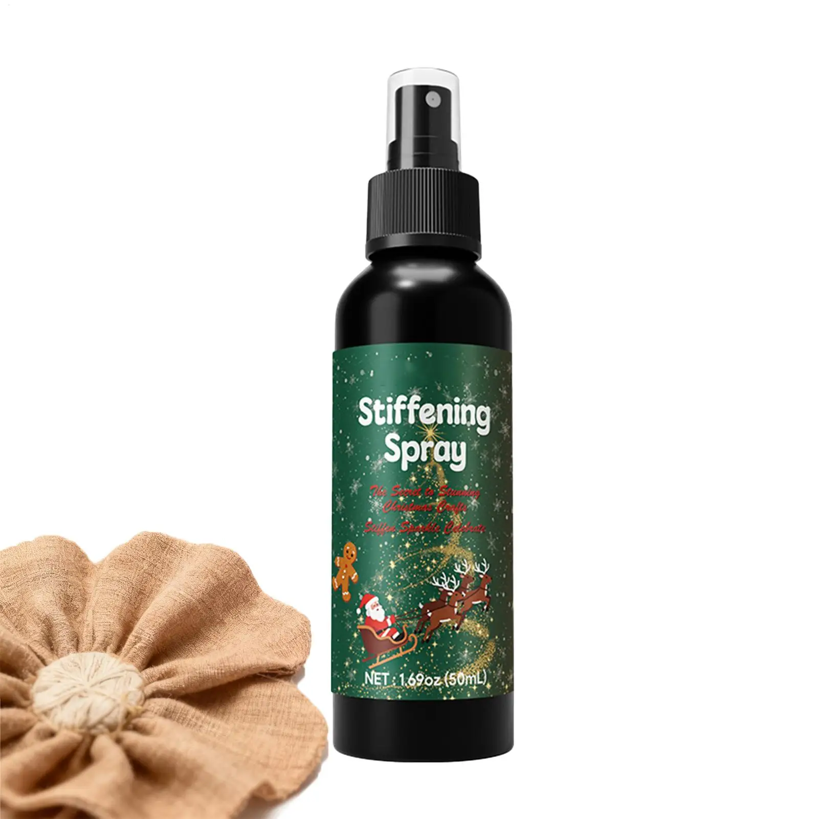 120ml/50ml Stiffen Quick Fabric Spray Christmas Stiffening Fabric Spray Quick Drying For Clothes Felt Fray Crochet Dyeing