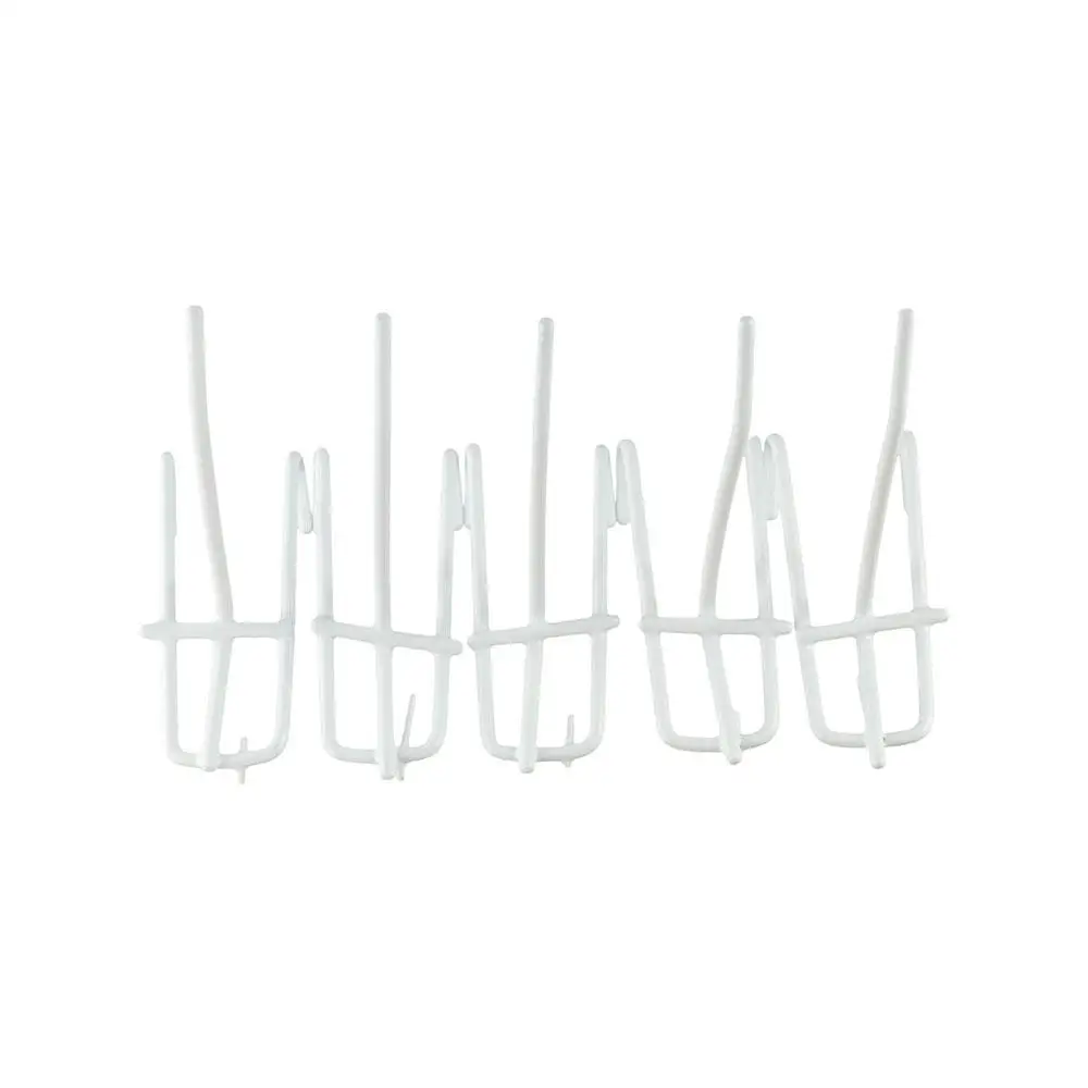 

10Pcs Home Decorative Metal Mesh Panel Hangers Reusable Wear-resistant Net Panel Hooks Universal Removable Storage Hook Coat Bag