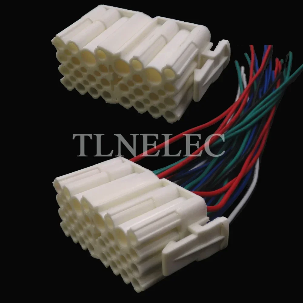 29 Pin Way Auto Audio Unsealed Socket with Wires Car Navigation Wire Plug Auto Reversing Mirror Electrical Connectors For Nissan