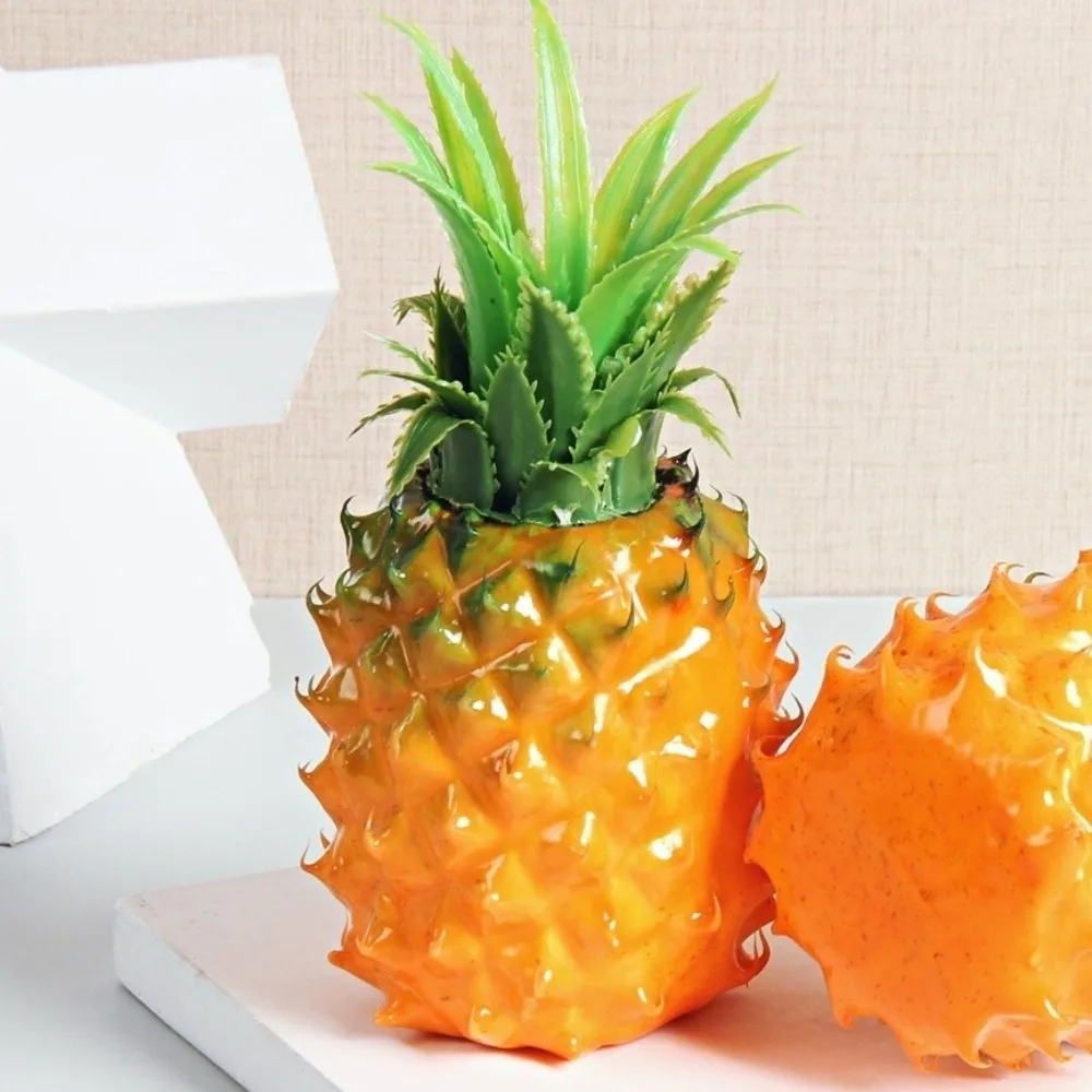 الفواكه الاستوائية الأناناس الاصطناعي رغوة واقعية وهمية الفاكهة الدعائم DIY بها بنفسك الحرفية محاكاة الأناناس نموذج طاولة المطبخ #3
