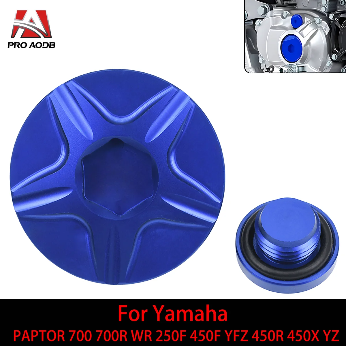 Motorcycle Engines Cap Plug Aluminum Engine Timing Plug Cover For Yamaha RAPTOR 700 700R WR250F 450F YFZ450R 450X YZ 250F 450FX