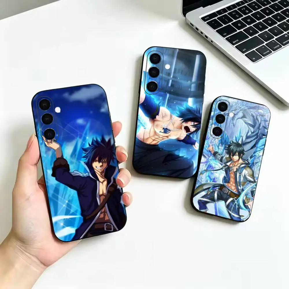 Fairy Tail Anime Phone Case For Samsung Galaxy A73,A72,A71,A70,A53,A52,A51,Soft Silicone Black Cover