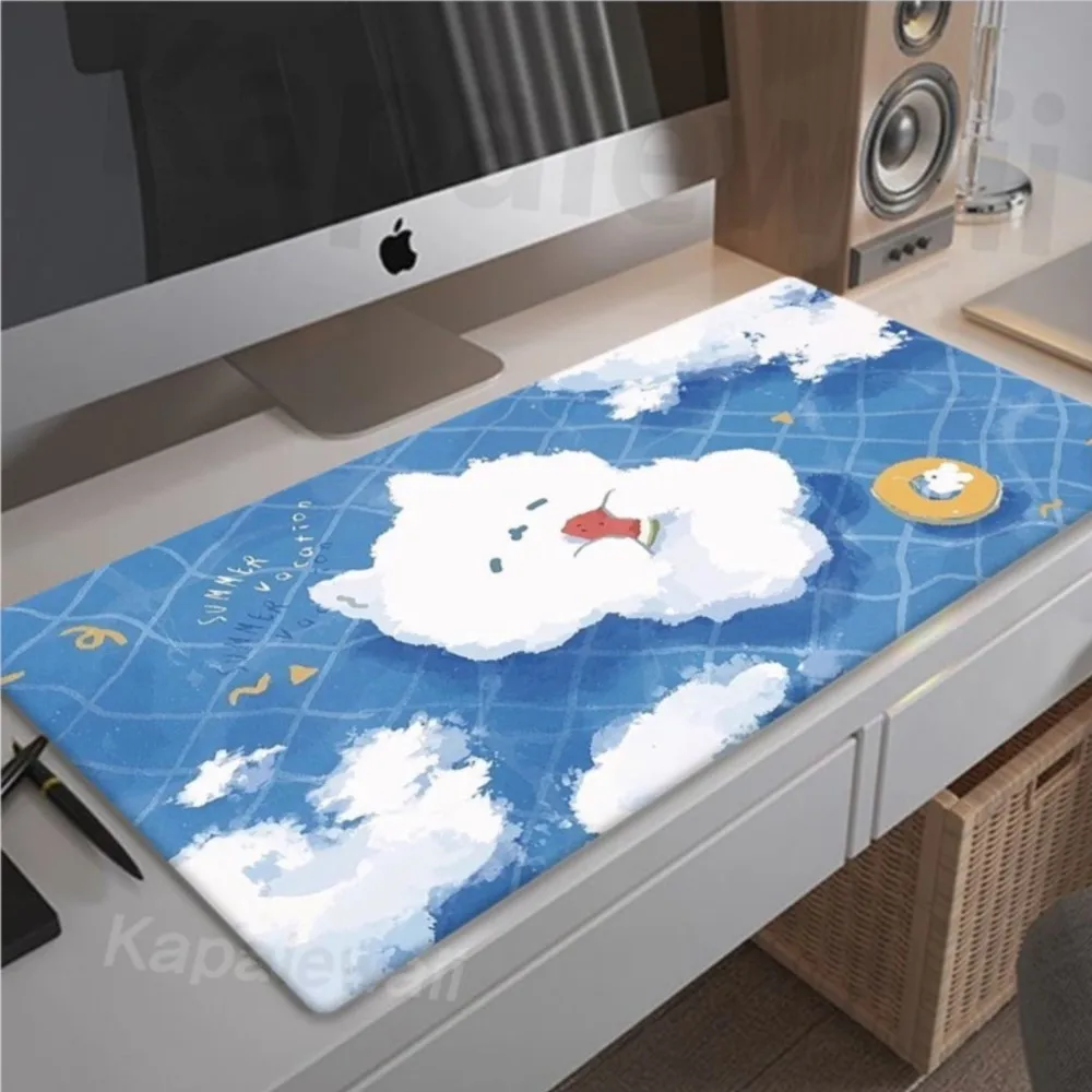 

Anime Kawaii Cute Mouse Pad Gaming Setup Accessories Mousepad XXL Cartoon Desk Mat Locking Edge Mouse Pads Keyboard Mat 90x40cm