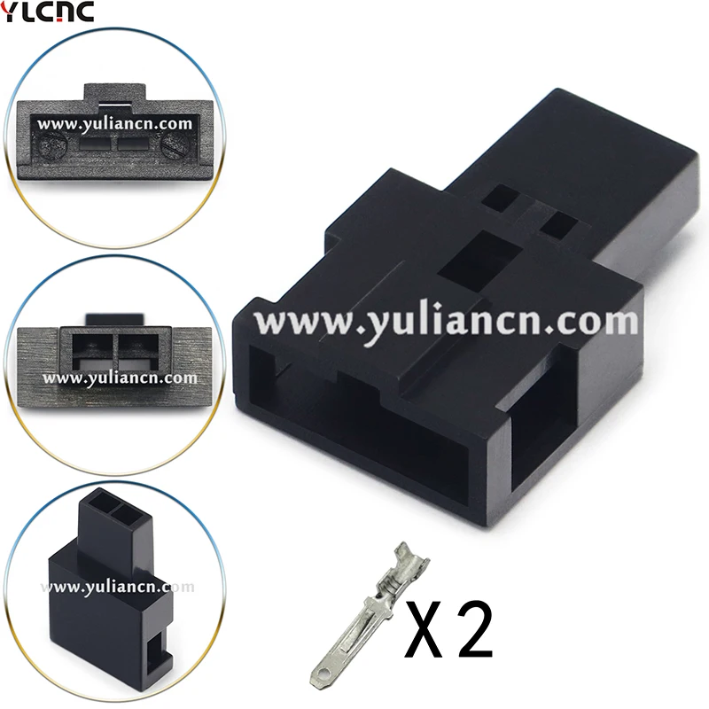 YLCNC Factory Direct 2Pin Auto Wire Connector Plug Universal Automotive Wiring Harness Repair Socket