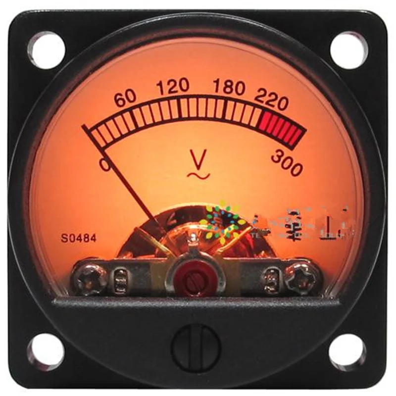 Voltmetro AC 220V 300V AC ad alta precisione Power Direct Type Pointer Moving Coil Meter Head con retroilluminazione