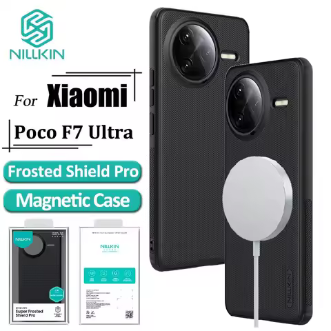 Nillkin Super Frosted Shield Pro Magnetic Case For Xiaomi Redmi K80 Note 15 14 POCO F7 Pro K70 Ultra Turbo 4 3 Back Cover