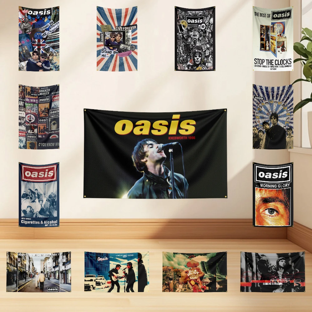 

3x5ft o-o-a-sis Flag Professional Flag Polyester Digital Printing Flagge Banner For Decoration Garage Room Home