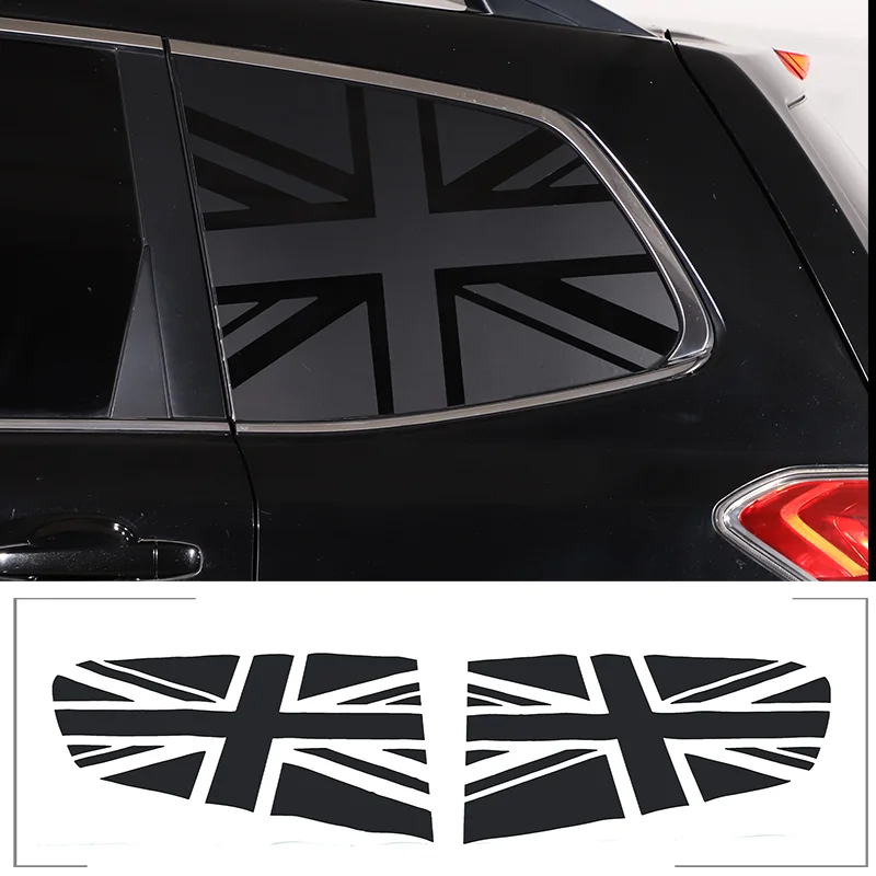 For 2013-2018 Subaru Forester PVC car rear side glass window pull flower film sticker car exterior protection accessories