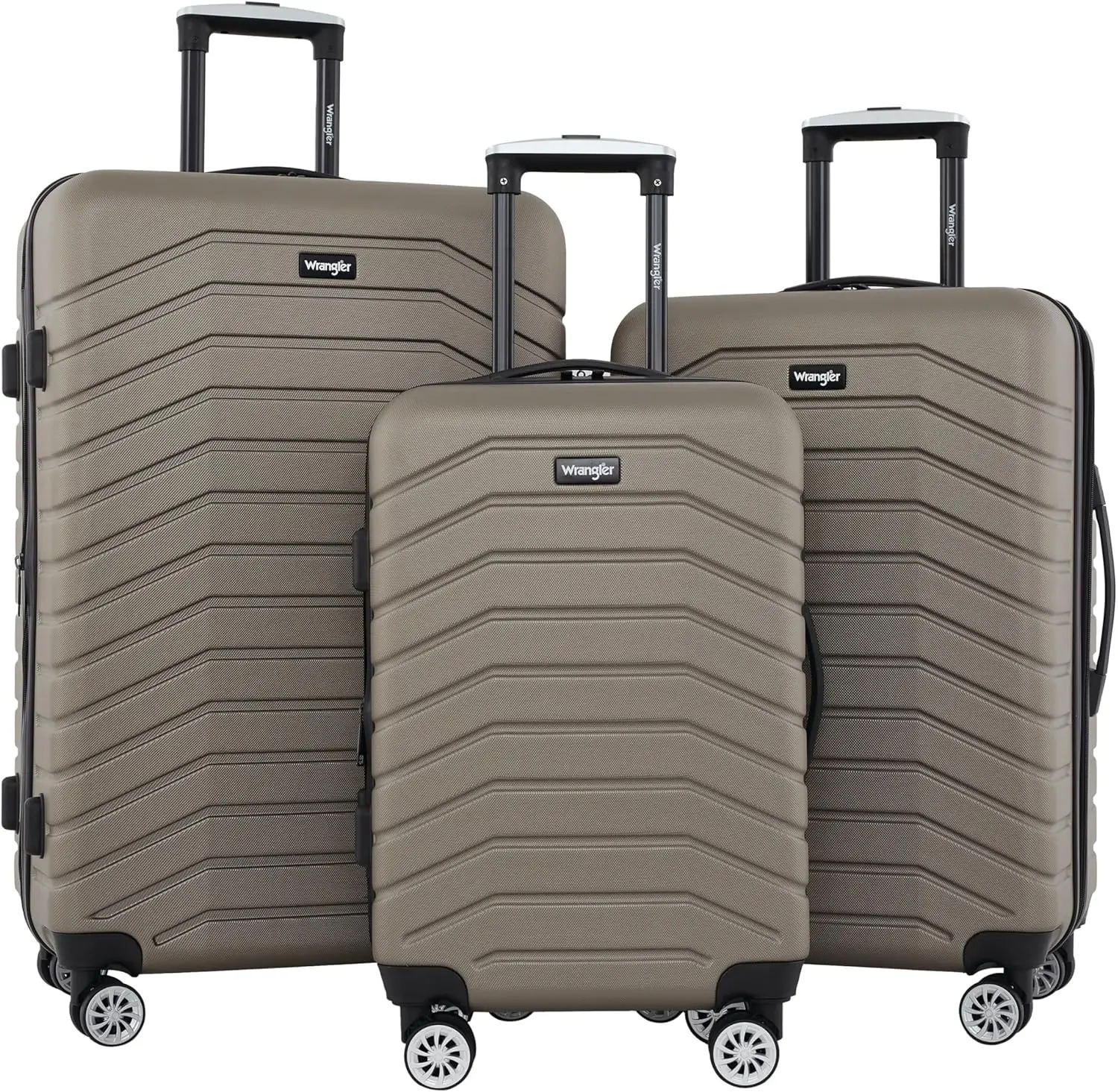 Tahoe 3 Piece Spinner Luggage Set, Desert Taupe, 18.5 X 12 X 31.5 Inches