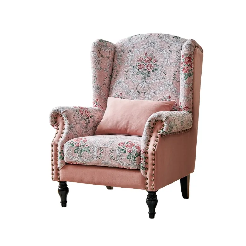Small apartment living room bedroom American leisure removable and washable cotton and linen chair