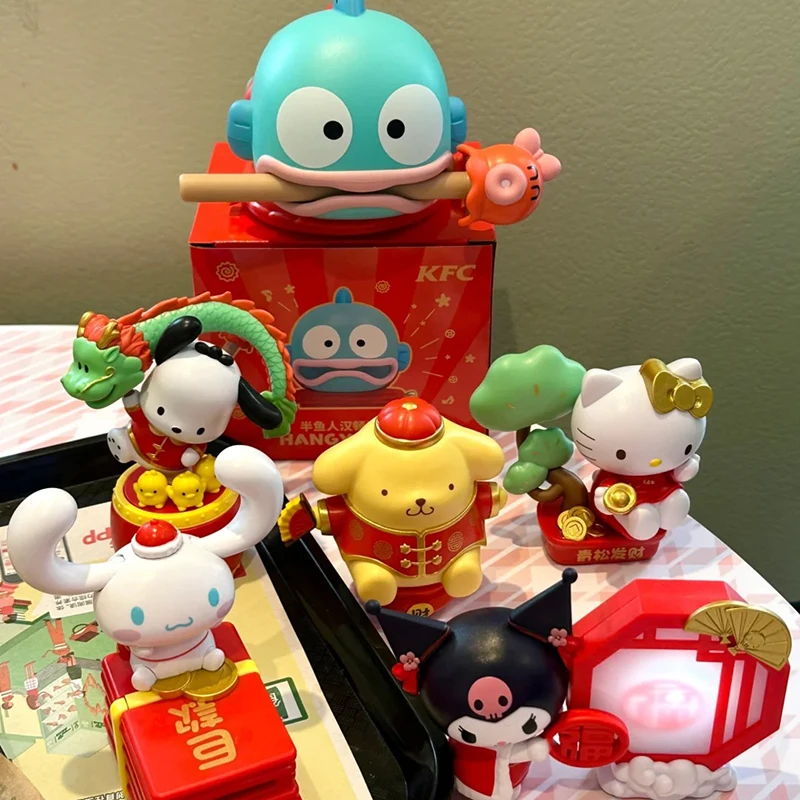 

New Sanrio Kuromi New Year Series Blind Box Lucky Mystery Box Anime Figure Model Collection Decoration Toys Kids Gif