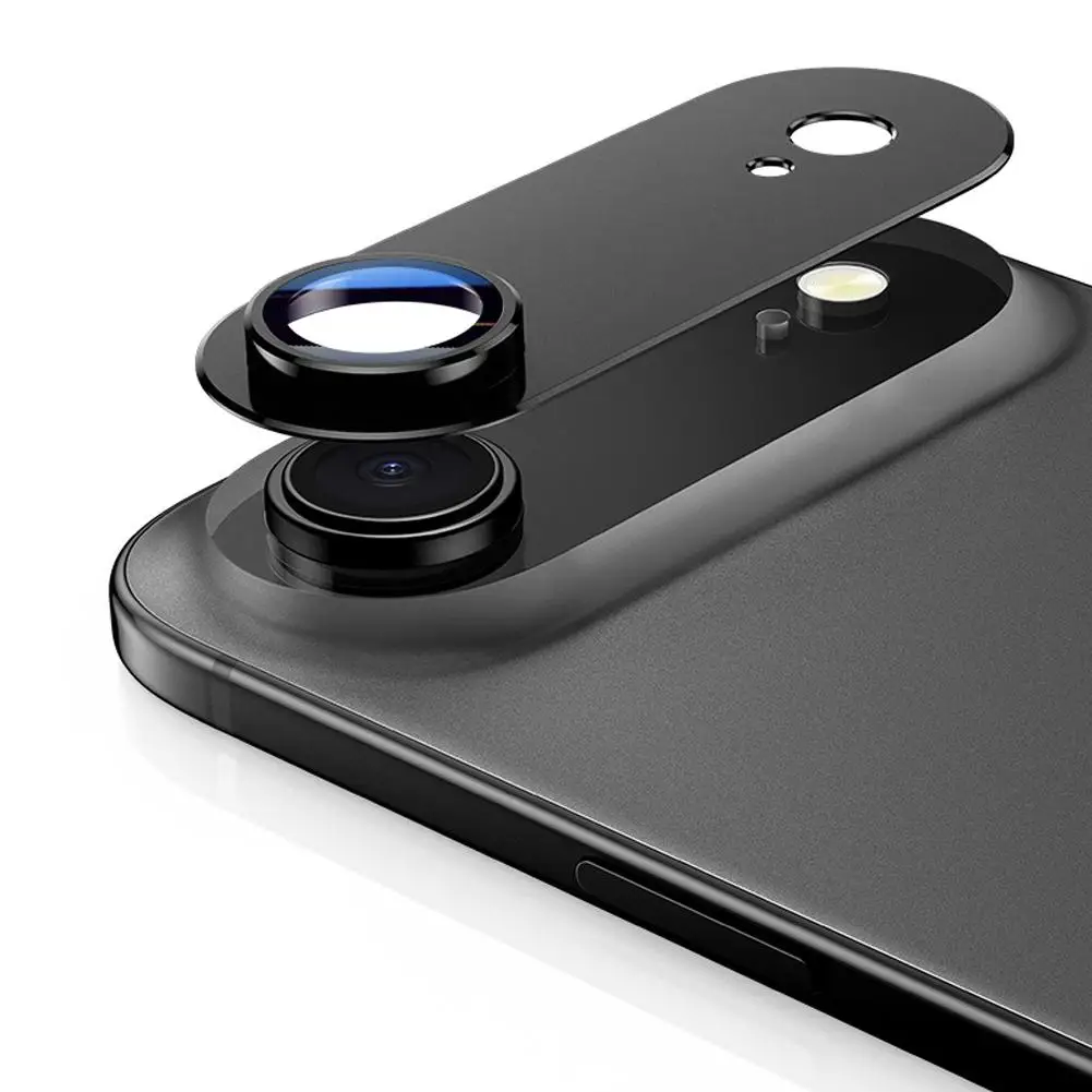  for iphone 17 Series Metal Camera Lens Protector Cover Strong Adsorption Metal Tempered Glass Rear Camera Screen Cover L8L9