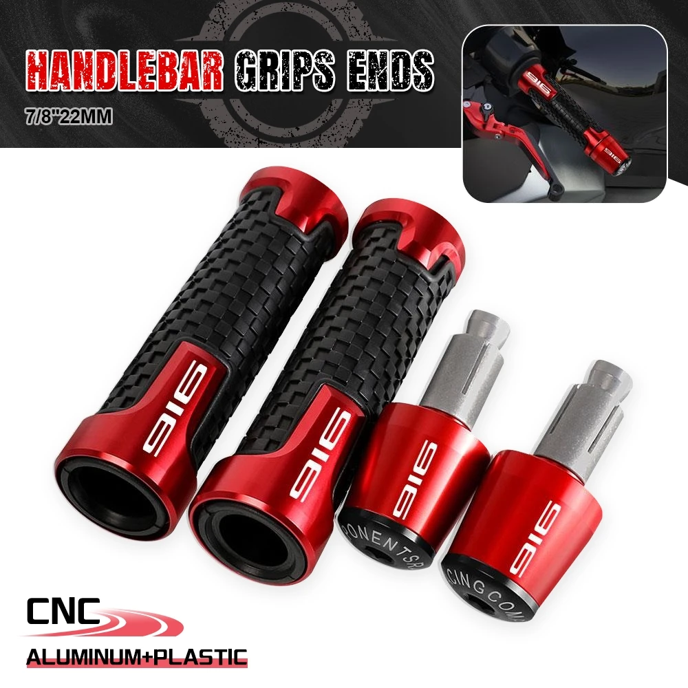 

Motorcycle Handlebar Grips Handle Bar Ends Cap Anti Vibration Slider Plug FOR DUCATI 916 1991 1992 1993 1994 1995 1996 1997 1998