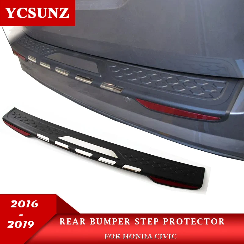 

Rear Bumper Step Protector Guard For Honda Civic 10th Gen 2016 2017 2018 2019 Car Styling Accessories YCSUNZ