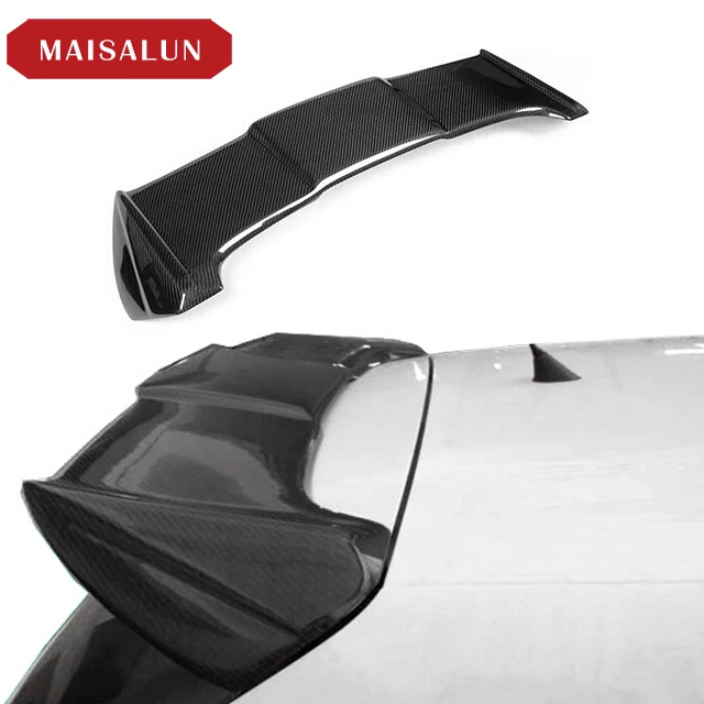 OSIR Style For Volkswagen VW for POLO 2011+  top wing Rear Carbon Fiber Roof Spoiler