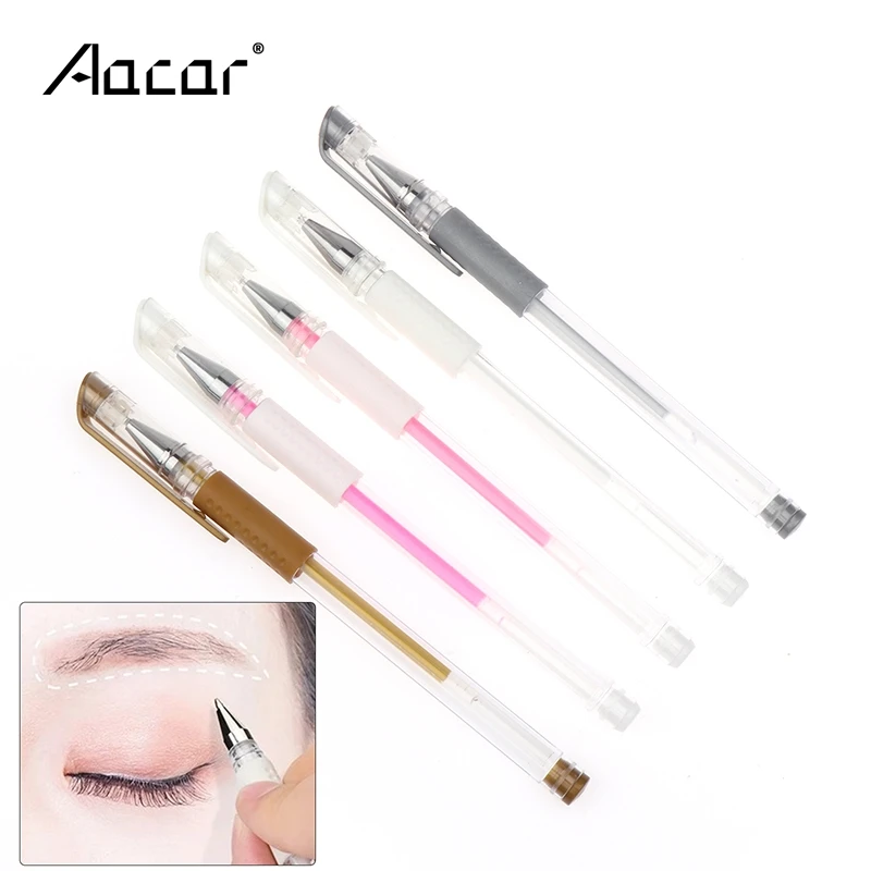 White Surgical Skin Marker Pen for Permanent Makeup Eyebrow Scribe Waterproof Marker Brow Pencil Tattoo Accessories Supplies