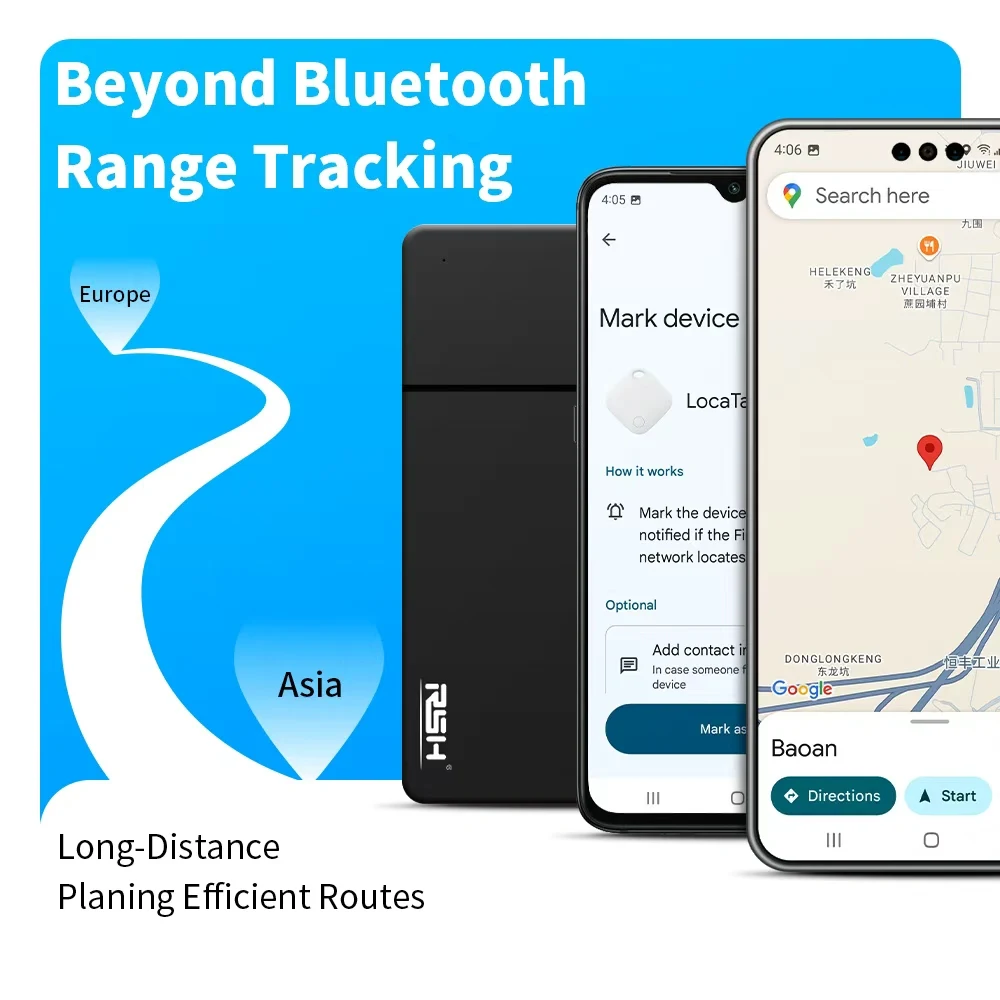 حقيبة مفاتيح مكتشف لمسافات طويلة لتحديد المواقع الصوتية لتطبيق Android Google's Find Hub العلامة الذكية لـ Pixel Vivo GMS #4
