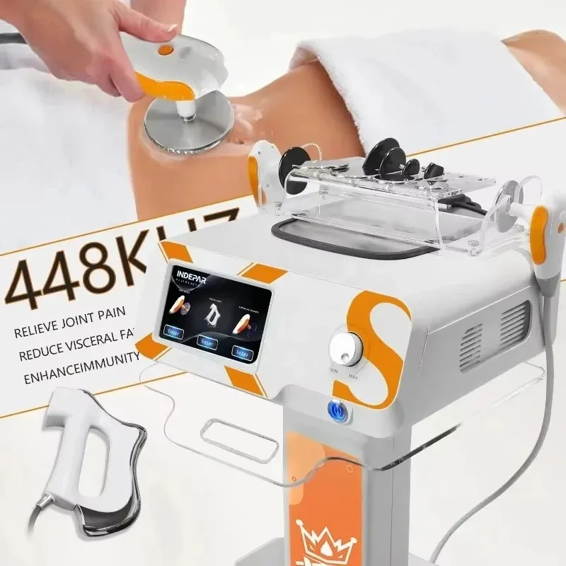 

448khz Tecar Therapy Lymphatic Drainage Indiba 448khz Tecar Therapy Pain Relief Physiotherapy Rf Radio Frequency Machine