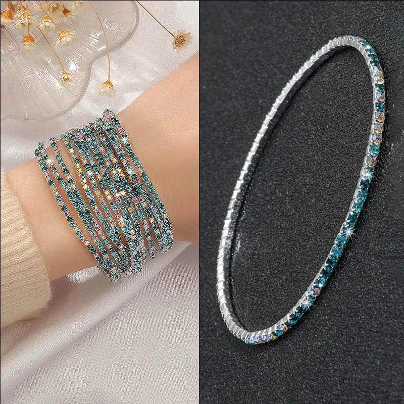 צמיד אופנה חדש לנשים לנשים שקופה גביש חתונה מתנה wristband