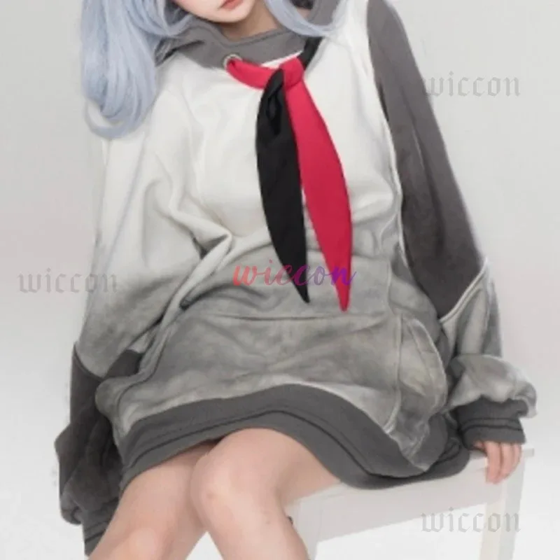 

CyProject Sekai Colorful Stage Yoisaki Kanade Cosplay Costume Wig New Grey Hooded Dress Knd Women Girls Cosplay Halloween Set