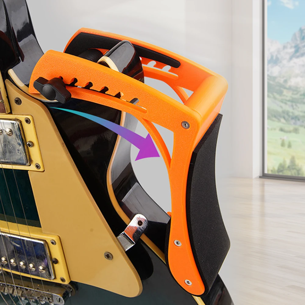 調節可能なギターレッグレストアンチスリップギターサポートスタンド耐摩耗性プロフェッショナルエレキギターフットスツールギタープレーヤー用