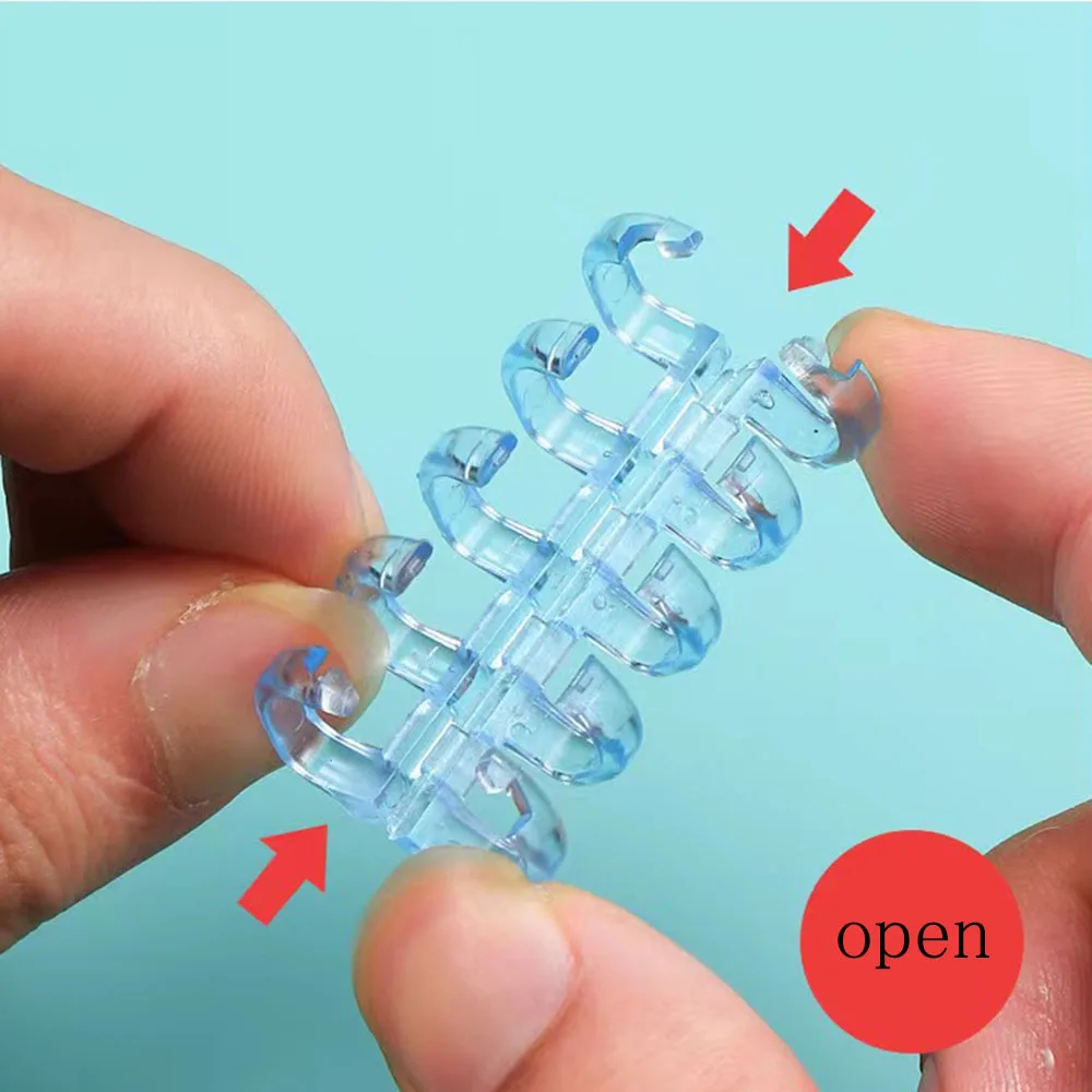 1/10PC5-Hole Hole Puncher Punching Machine Small Ring Hole Loose-leaf Book Hole Puncher Eye Punch Punch DIY Plastic Hole Puncher