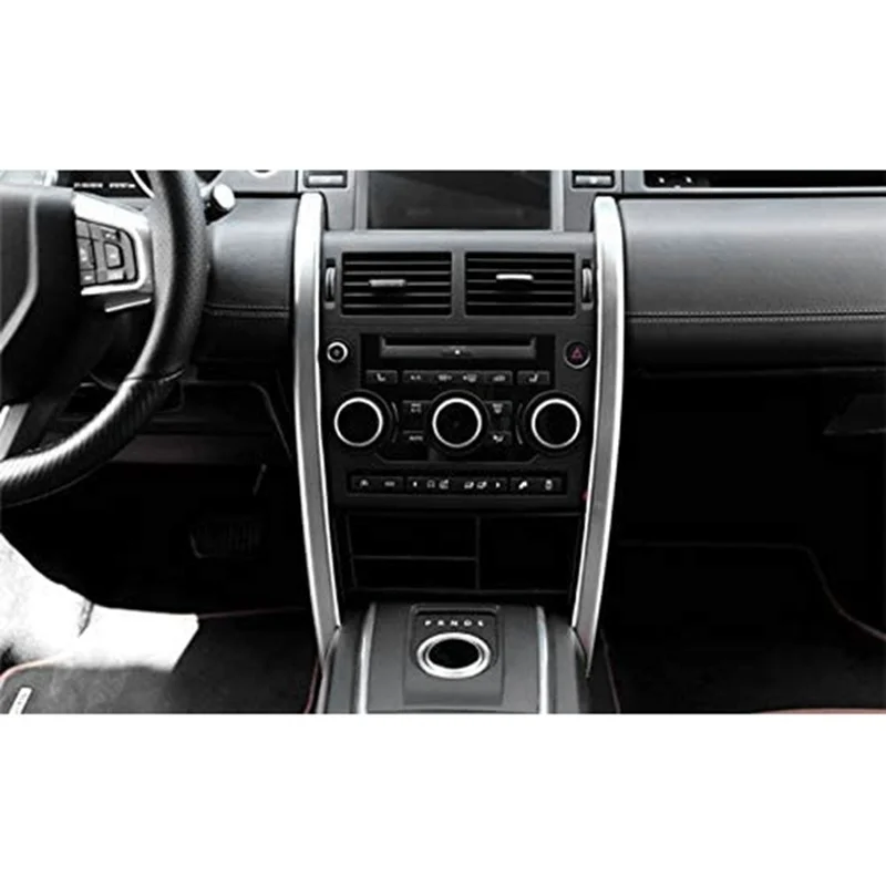 Centro interno do carro console quadro capa guarnição para land rover discovery sport 2015-2018