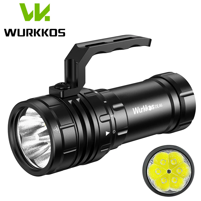 Wurkkos DL46 20000LM Super Bright Diving Flashlight 608M Range