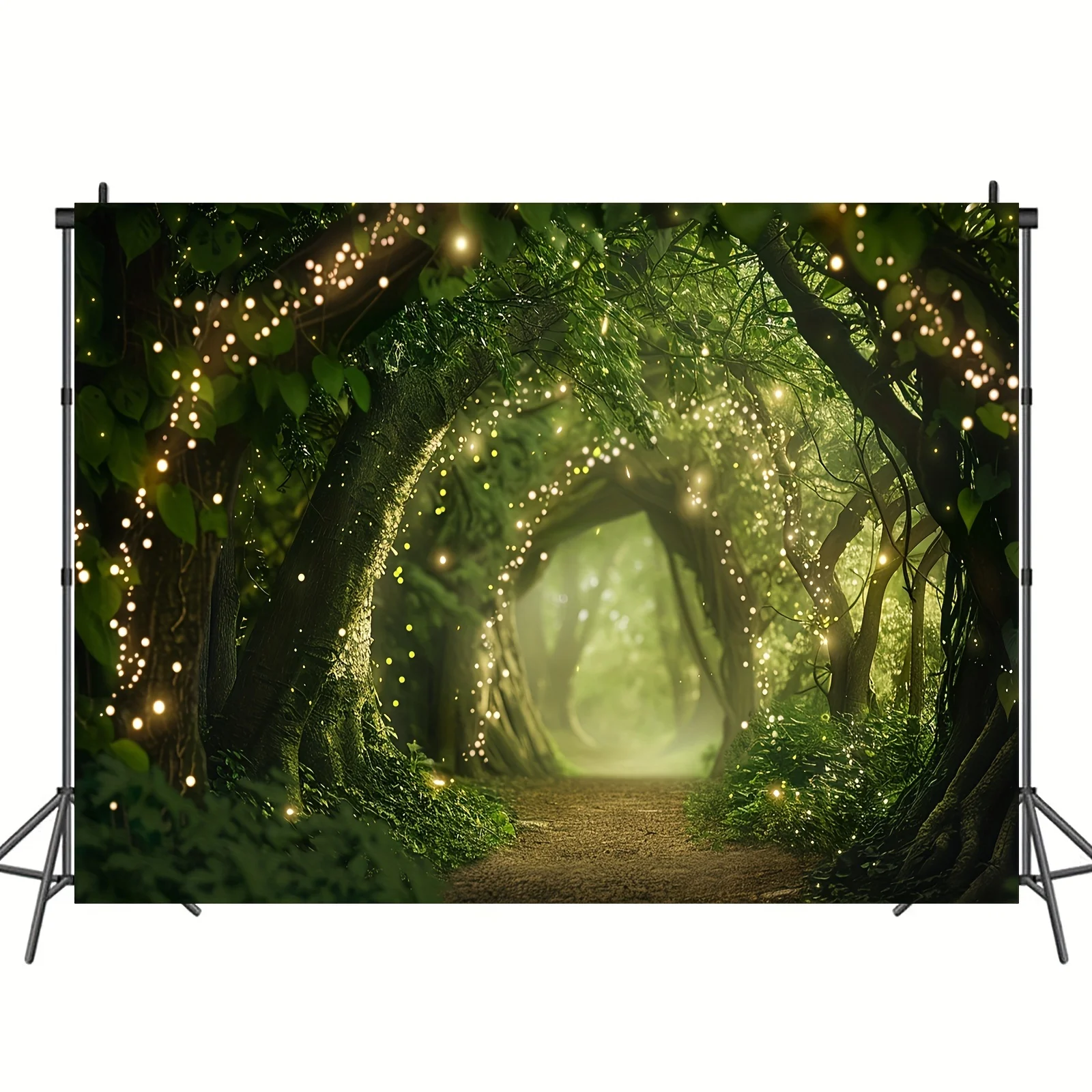 Forest Fairy Wonderland Forest Background, Wedding Party Birthday Party Banner, Cake Smashing Scene Decoration