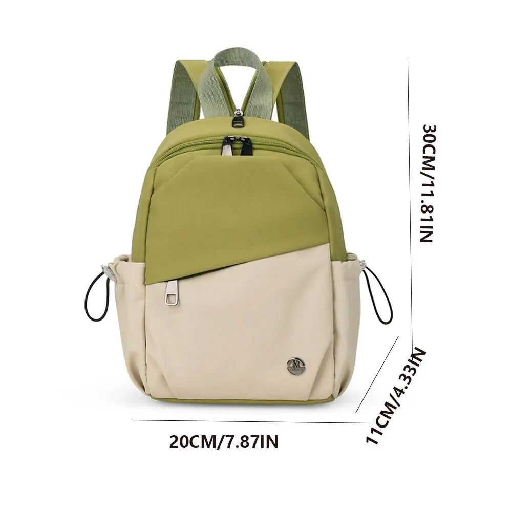 Portable Korean style Women Backpack High Capacity Nylon Student Schoolbag Lightweight Nylon Shoulder Bag Outdoor