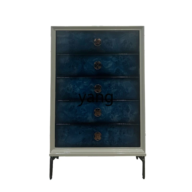 

ZJJ Italian light luxury solid wood chest living room against the wall entrance to the foyer entrance chest of drawers storage