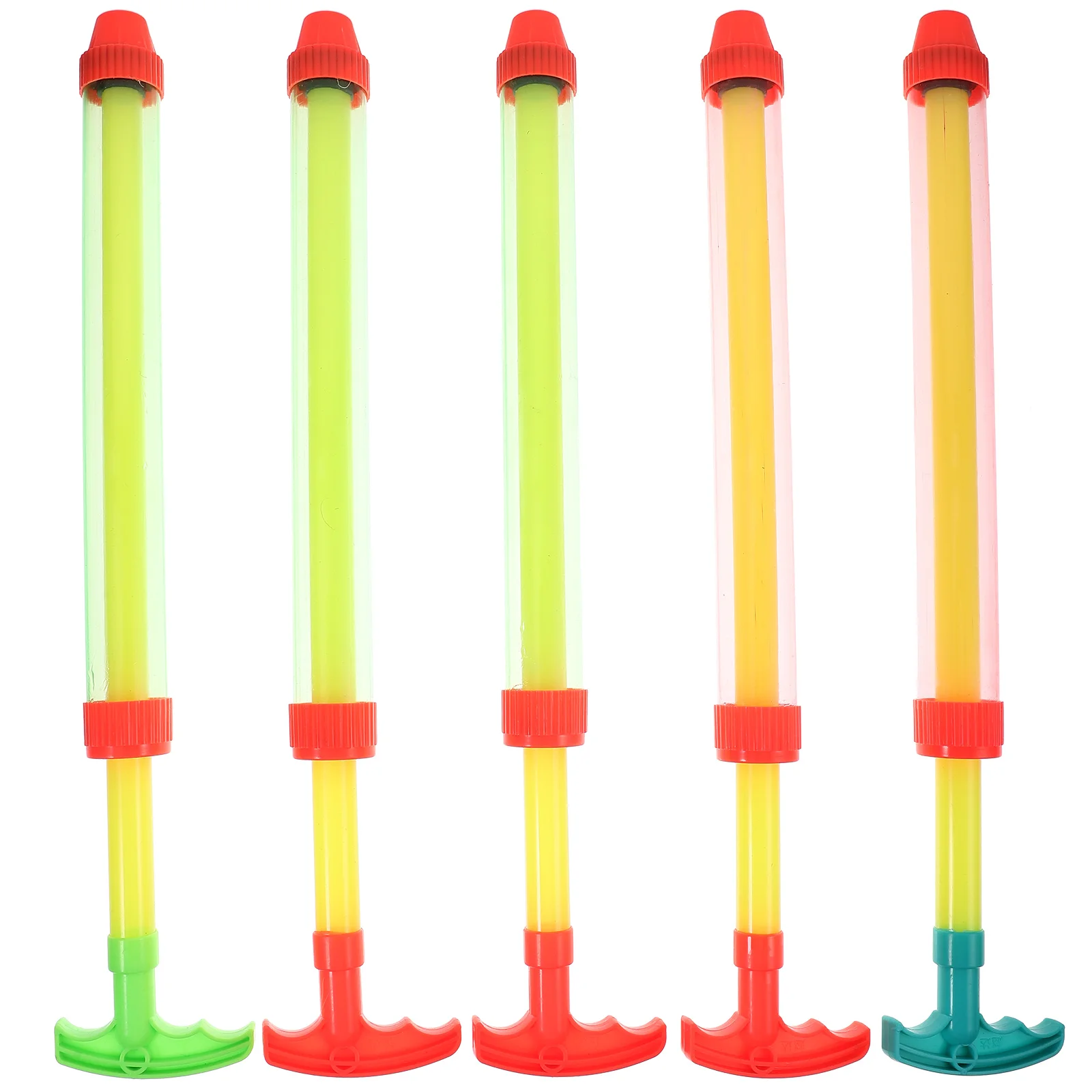 

5 Pcs Summer Children's Water Toys Kids Playthings Beach Single-tube Spray Shooting Plastic Cartoon Shooter