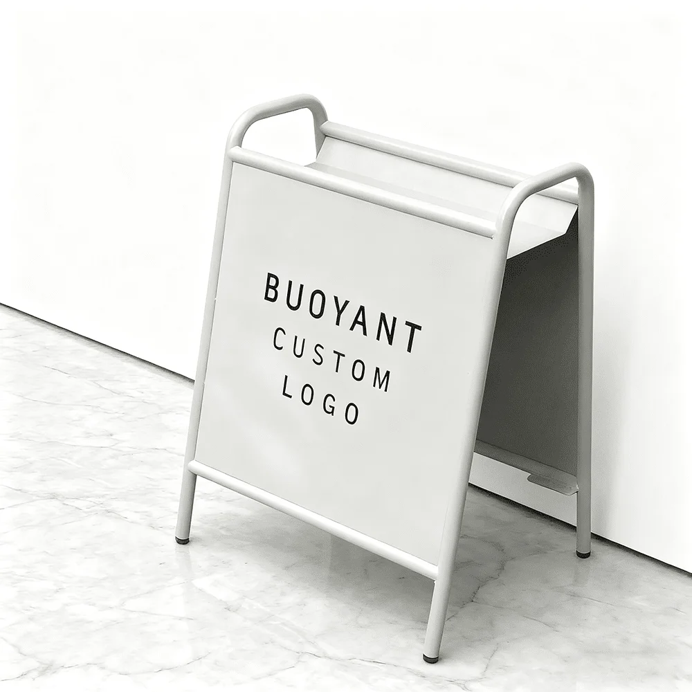 Metal Frame Color Sign Beverage Shop Custom Shop Sign Stand Advertising a Board Sign Display Racks