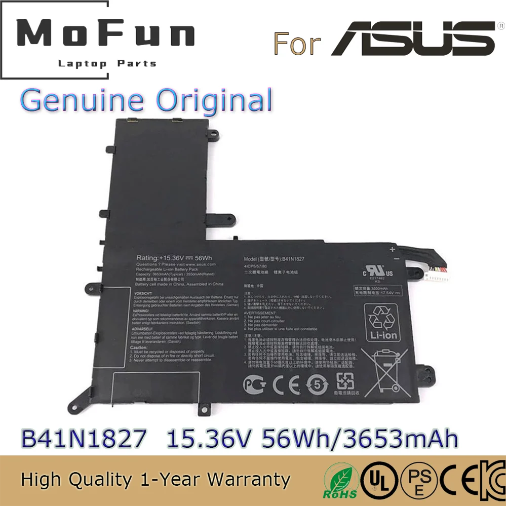

Совершенно новый оригинальный B41N1827 15,36 V 56Wh флип-книга ZenBook 15 UX562 UX562FA UX562FD UX562IQ