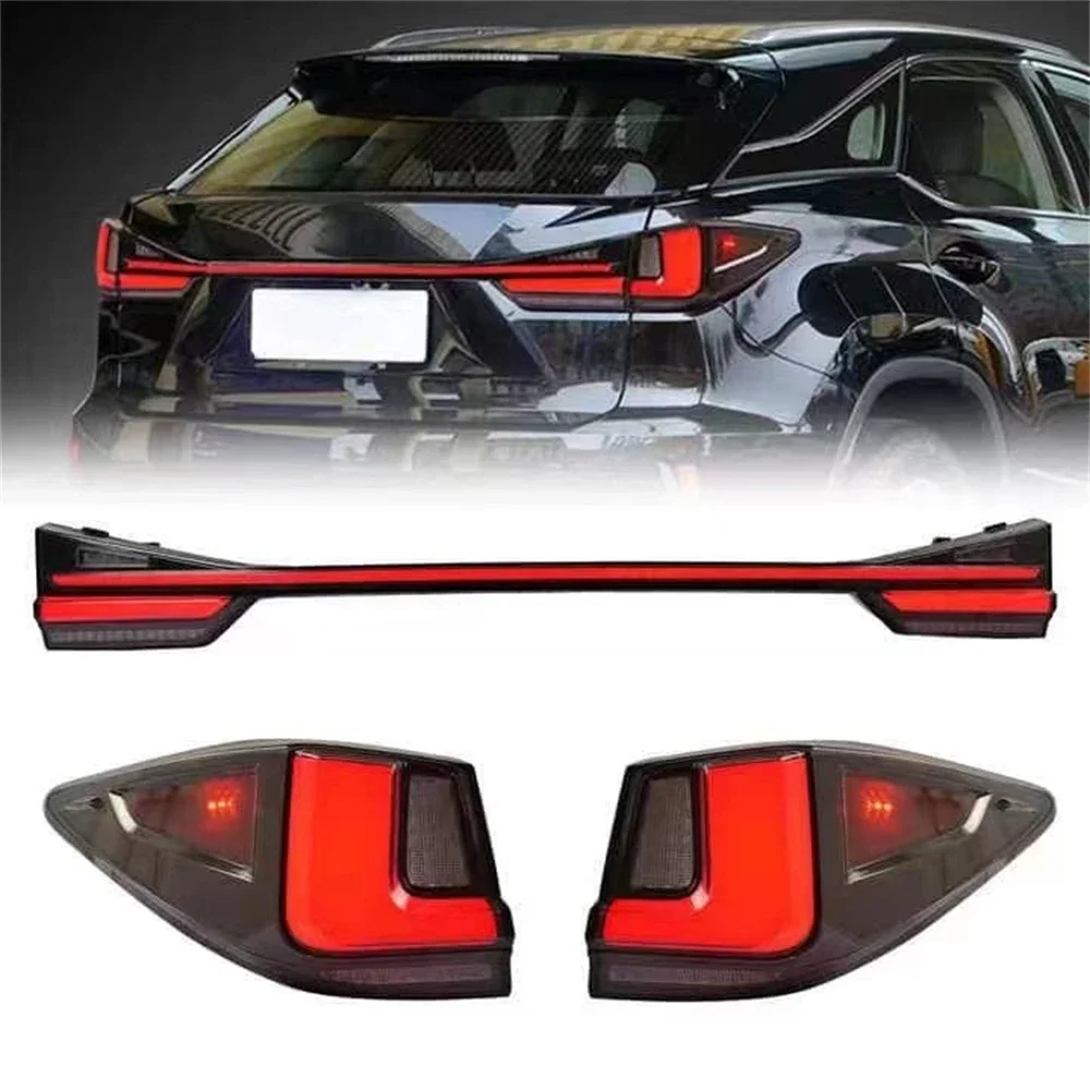 

Для Lexus Rx200 Rx300 Rx350 16-22 Полностью светодиодный задний фонарь со светодиодным гарнирным тормозным указателем поворота Встроенный через задние фонари