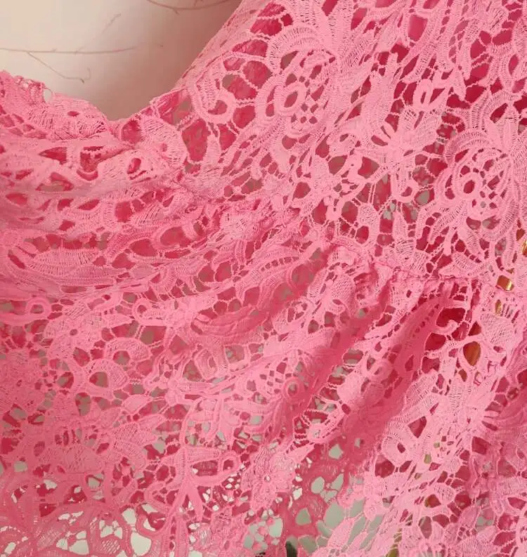 2025 Estate Autunno Elegante ricamo floreale Abito lungo in pizzo bianco Donna Perle di cristallo Cintura Prom Evening Party Abiti midi