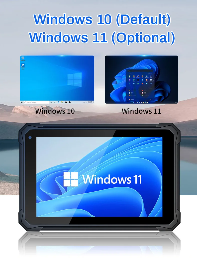 2025 OEM 8 بوصة Win10 N4120 8gb 128gb Ip67 مقاوم للماء رباعي النواة في الهواء الطلق أقراص متينة ويندوز كمبيوتر صغير لنافذة 10pro