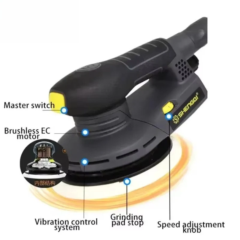 Variable Speed Orbital Electrical Car Sander Polisher Wood Working