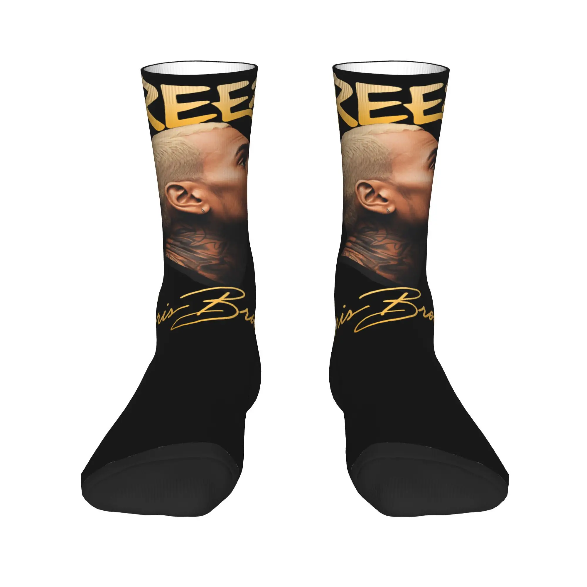 Chris Socks Breezy Bowl XX Browns Graphic Stockings Anti Skid Men Socks Warm Soft Spring Fashion Outdoor Sports Socks