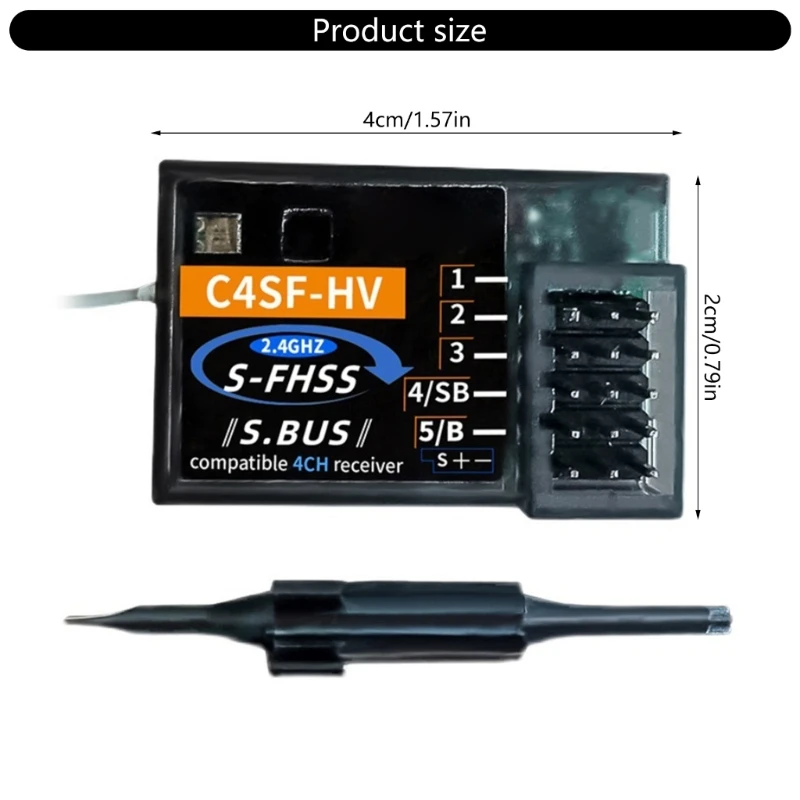C4SF HV 防滴受信機双葉 FHSS FHSS SBUS 3PV 3PK 4PKS 7PK 2.4 グラム S-FHSS C4SF-HV 受信機アクセサリードロップシップ