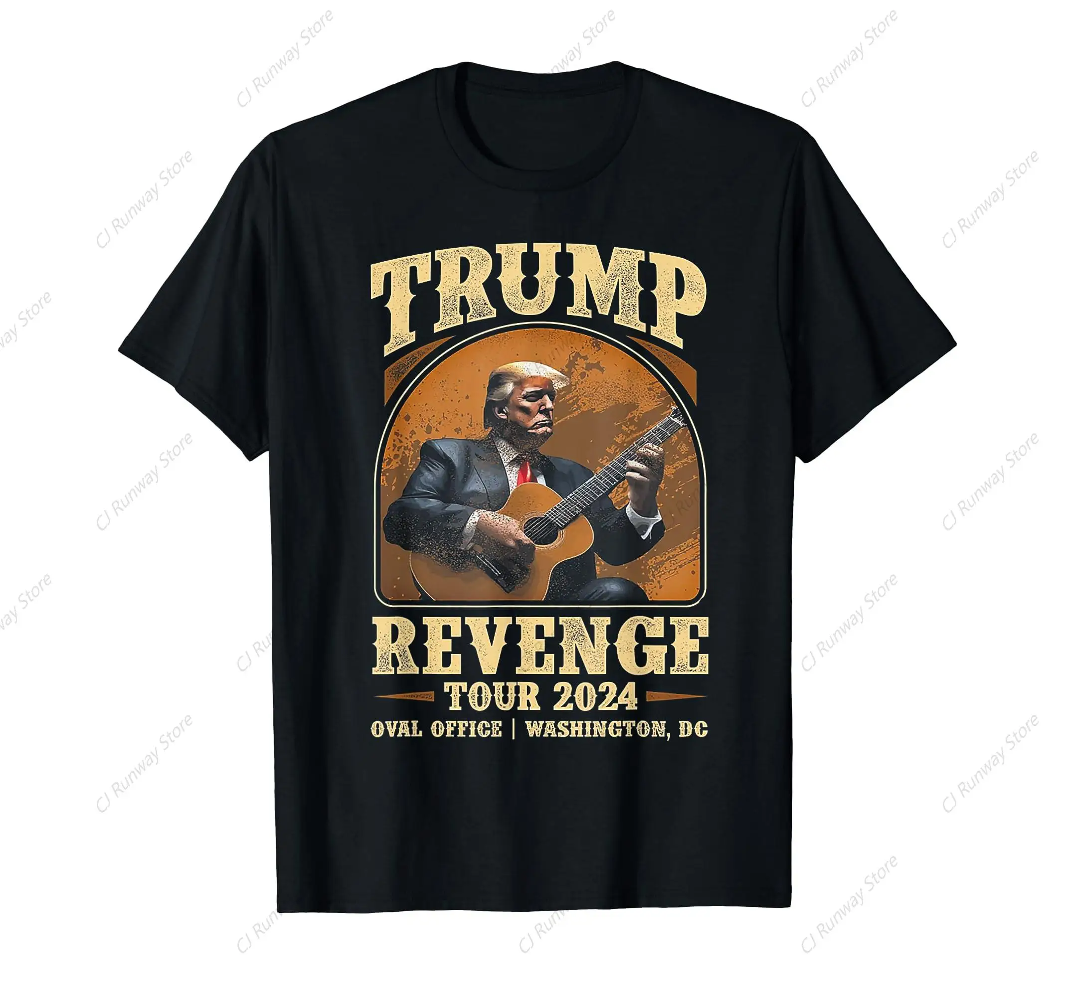 Trump Revenge Tour 2024 T-Shirt  Men's Vintage Oversized TShirt