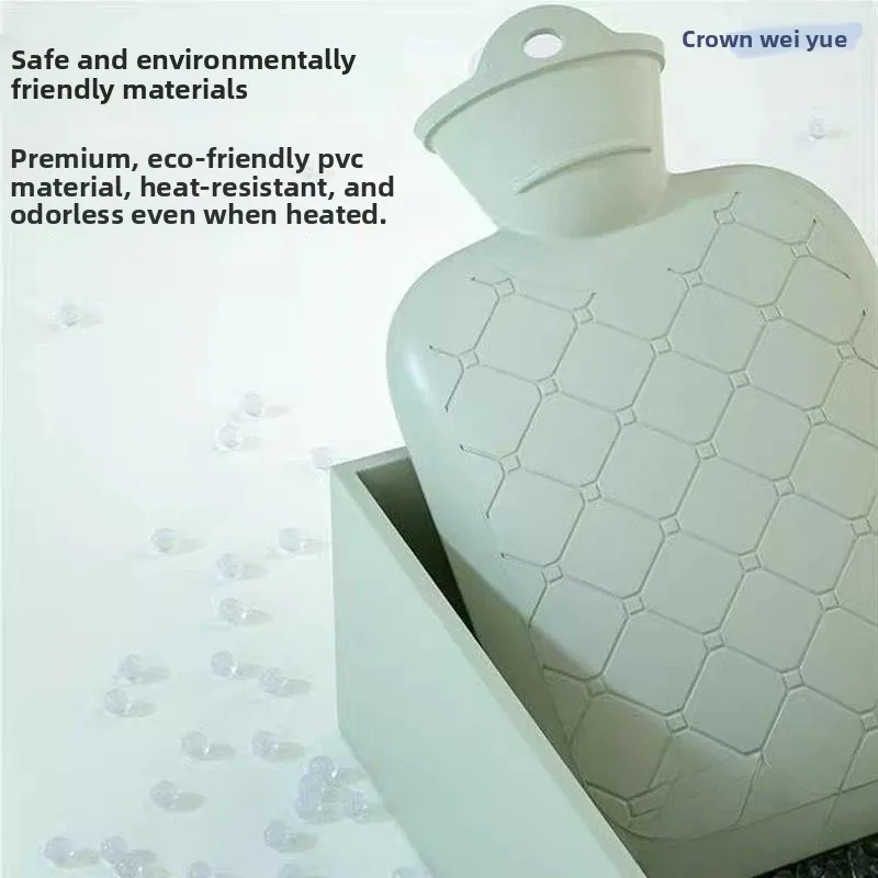 

Thickened Silicone Hot Water Bottle Refillable Explosive Proof Pain Relief Women's Warmth Essential Winter Home Use