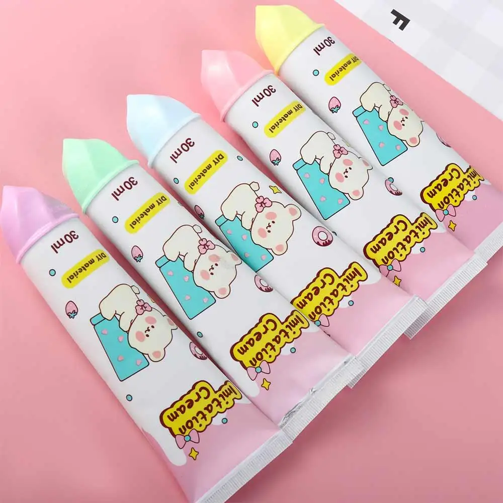 

Simulation Glue Simulated Cream Glue Set Goo Card Glue Handmade Fake Whipped Clay Glue 30ml Guka Glue Simulation Gel