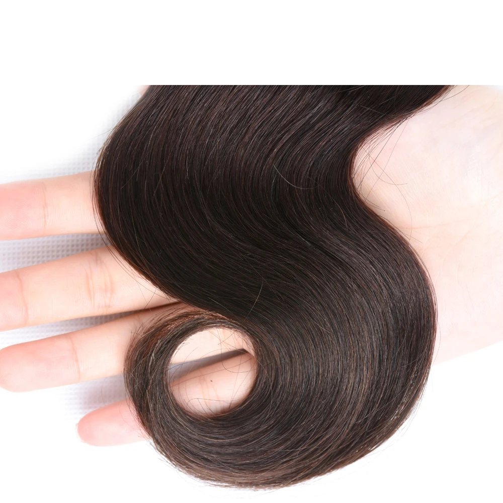 Mèches Brésiliennes Naturelles Remy Body Wave, Extensions Capillaires en Cheveux Humains, 10A 2 # Brun Chocolat, Document #2, 3 Pièces