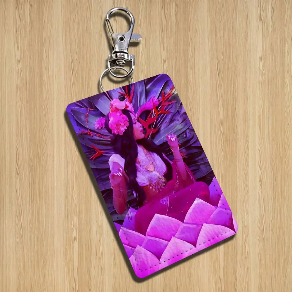 art So High red Doja Cat Holder For Bank Business Work Card Holder Student Card Case Bus Card