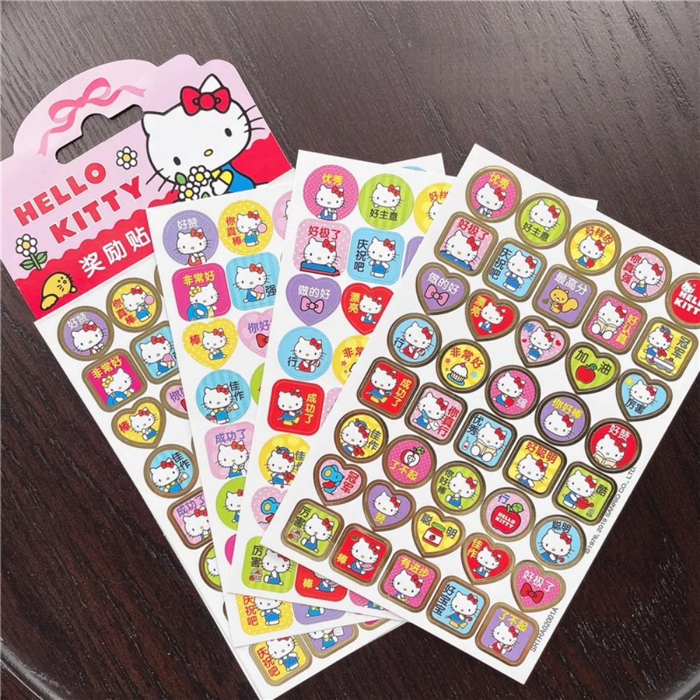 Adesivi originali Sanrio Hello Kitty Cinnamoroll Cartoon Decalcomanie Giocattoli per laptop Notebook Bagagli Adesivo decorativo per moto