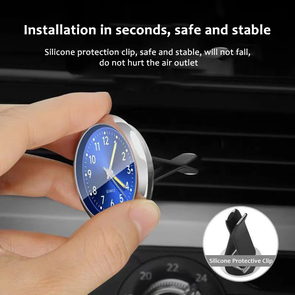 Mini Watch Car Quartz Clock Mini Electronic Clock Waterproof Bicycle Motorcycle Watch Auto Car Clock Dashboard Clock In Car