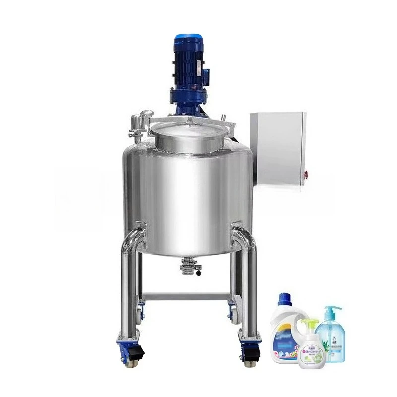 High Shear Mixer Homogenizer Mixer Machines Pneumatic Lifting Mixer Homogenizing Body Cream Butter Mixing Machine
