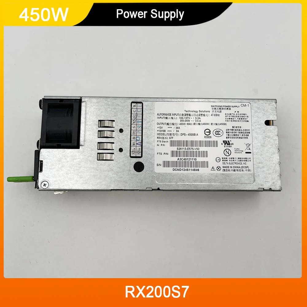 

Для серверного блока питания Fujitsu RX200S7 450 Вт DPS-450SB A S26113-E575-V50