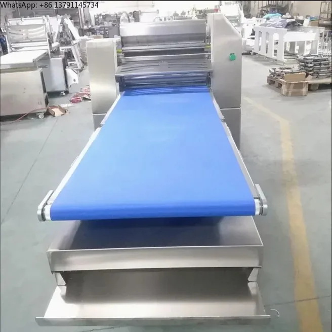 Commercial Automatic Bakery Pastry Dough Pressing Machine Croissant Bread Pizza Dough Roller Dough Sheeter 650mm